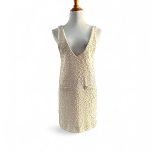 NWOT Double Zero Textured Cream Dress